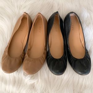 J Crew Factory Anya Leather Flats Bundle